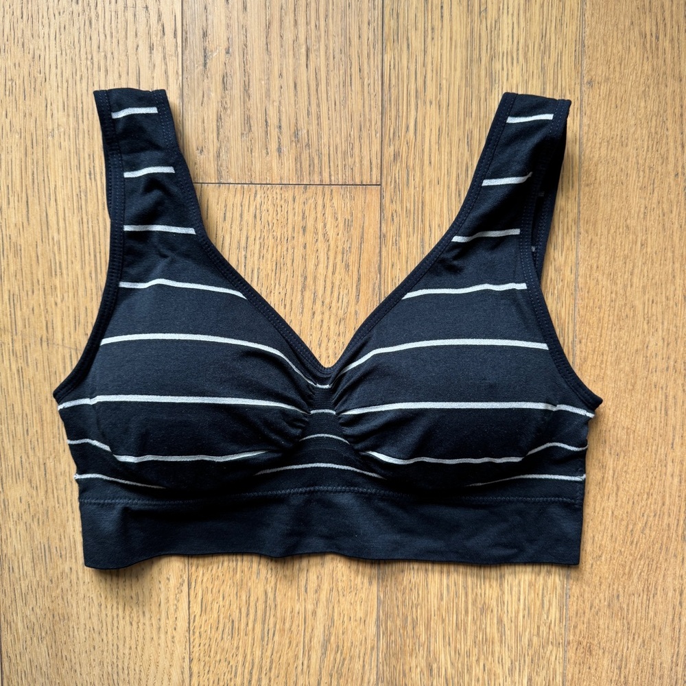 Striped Sports Bra NWOT - Size S